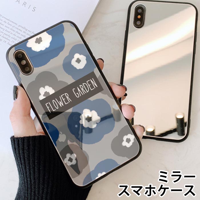 Tory Burch - TORY BURCH iPhone8 ケース ミラー付き グリーンホワイト 花柄 カラーブロック ピーポッド ジップカードケース: レディース
