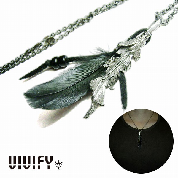 【VIVIFY 正規店】VIVIFY ビビファイ クローズ ネックレス 早乙女太一Broken Crow Feather Necklace 受注生産 15,048円