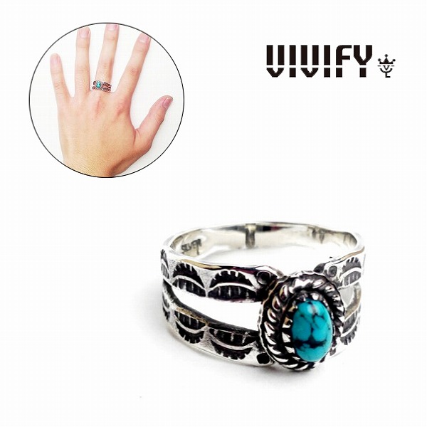 【VIVIFY 正規店】VIVIFY ビビファイ リング 指輪 ターコイズTurquoise Ring/ドーム、雫(安定)受注生産