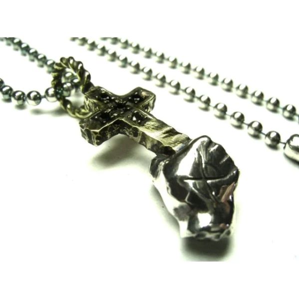 【VIVIFY 正規店】VIVIFY ビビファイ ネックレス シルバー GRASPING CROSS NECKLACE