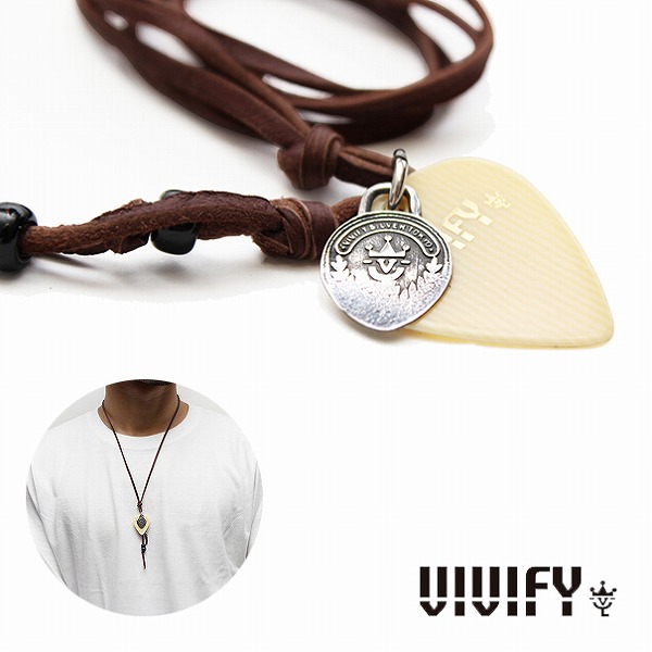 【送料無料】【VIVIFY 正規店】VIVIFY ビビファイ ネックレス シルバーコイン ピックVIVIFY Pick Necklace Ivory 受注生産