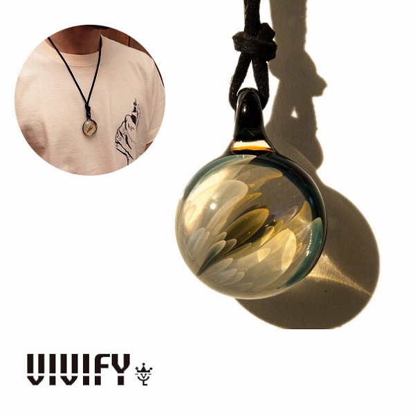 【VIVIFY 正規店】VIVIFY ビビファイ ネックレス グラス ガラス Topnoch Leather Necklace(L) 受注生産|BLESS(ブレス)