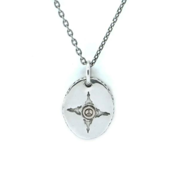 【VIVIFY 正規店】VIVIFY ビビファイ ネックレス シルバー Sun Plate Necklace/電波塔,Peacemark