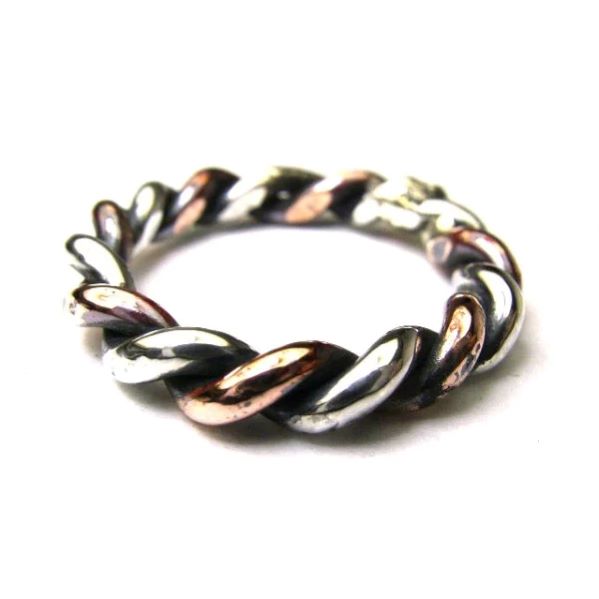 【VIVIFY 正規店】VIVIFY ビビファイ リング 指輪 シルバー Twist Ring(copper x silver)｜BLESS（ブレス）