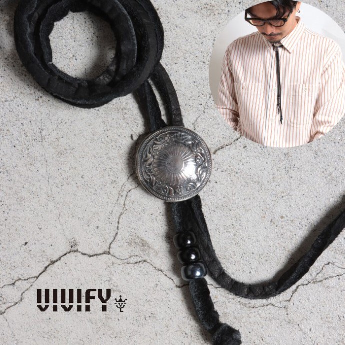 【VIVIFY 定め事店】VIVIFY ビビファイ 繰り返し五分五分 首飾り Phoenix 50 Sen Coin Loop Tie