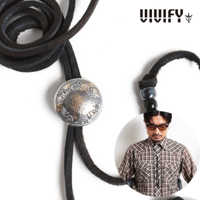 【VIVIFY 定め事店】VIVIFY ビビファイ 繰り返し五分五分 首飾り Phoenix 50 Sen Coin Loop Tie w/gold