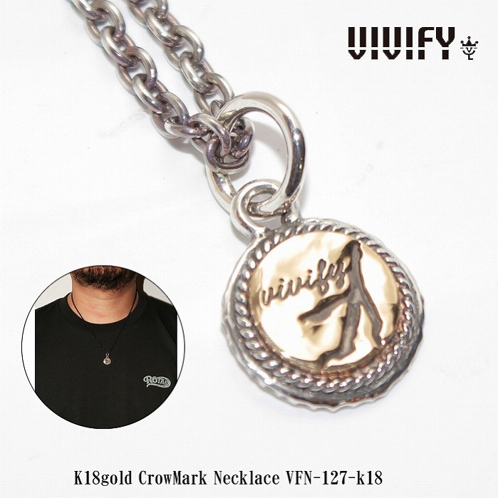 【VIVIFY 正規店】VIVIFY ビビファイ ネックレス K18ゴールド 鳥の足痕k18gold CrowMark Necklace