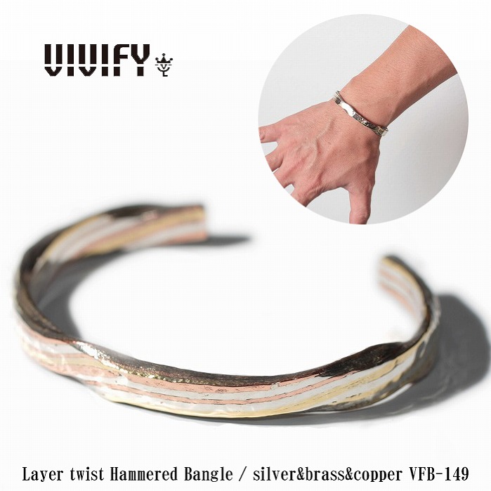 VIVIFY ビビファイ バングル ブレスレット シルバーJP Flower Bangle