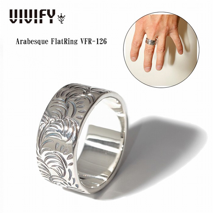 【VIVIFY 正規店】VIVIFY ビビファイ リング シルバー Arabesque FlatRing