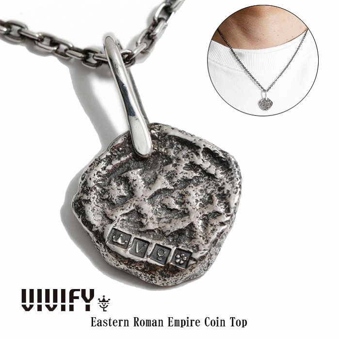 【送料無料】【VIVIFY 正規店】VIVIFY ビビファイ ネックレス シルバー Eastern Roman Empire Coin Top