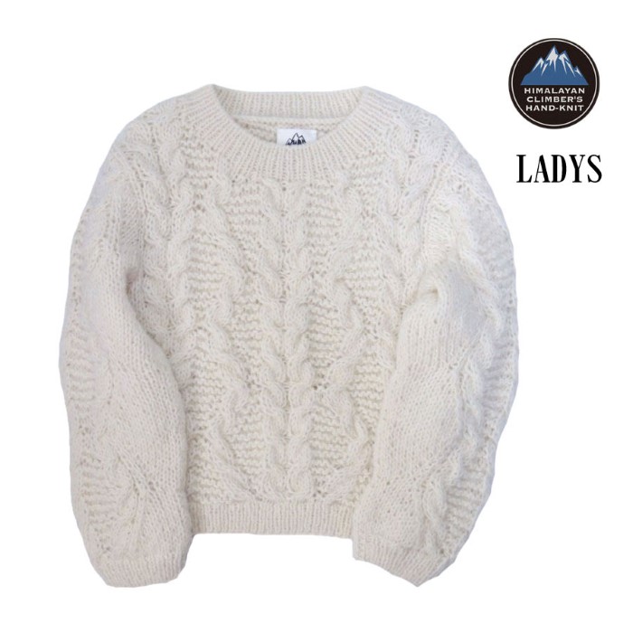 【HIMALAYAN CLIMBER'S HAND-KNIT 正規店】HIMALAYAN CLIMBER'S HAND-KNIT ヒマラヤン セーター ニット ハンドメイド レディース HCK-L3 Hand Knit Crew Knit