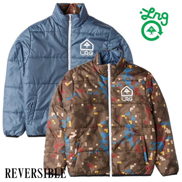 【20％OFFセール】【当日発送】【LRG 正規店】LRG エルアールジー ジャケット リバーシブル ダウン DESERT PIXEL PUFFER