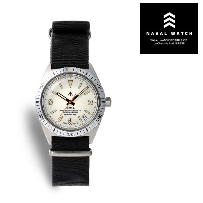 【NAVAL WATCH 定め事店】NAVAL WATCH Produced By LOWERCASE ナバルウォッチ ウオッチ ミリタリー FRXB014 Quartz NATO Strap