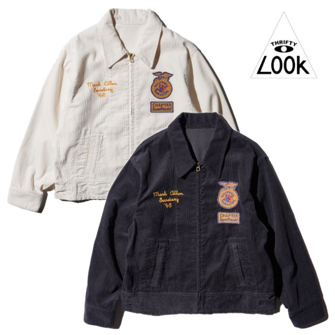 【THRIFTY LOOK 正規店】THRIFTY LOOK スリフティールック FFAジャケット コーデュロイ SWEET HEART FFA JACKET