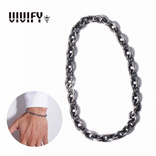 【VIVIFY 正規店】VIVIFY ビビファイ ブレスレット シルバー アズキチェーン Seamless ChainBracelet