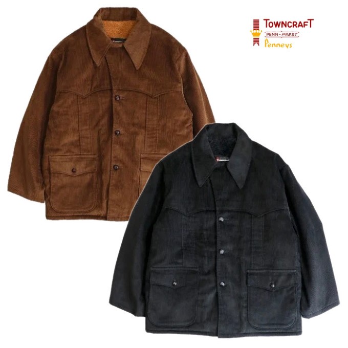 【TOWNCRAFT 正規店】TOWNCRAFT タウンクラフト ランチャーコーデュロイ ジャケット 70S RANCHER COAT