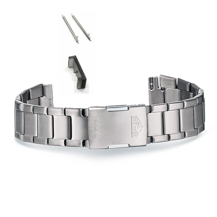 カシオ プロトレック純正パーツ PRT-B70T-7JF専用チタン金属バンド 23mm スライド式ばね棒付き バンド調整用治具付き （チタンバンド+バネ棒+治具） (10605127_016-10600698/2-10496919)　CASIO PROTREK
