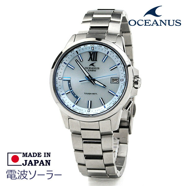 casio オシアナス 腕時計 メンズ 電波ソーラー 3針 時計 日本製 OCW-T150-2AJF 75.0