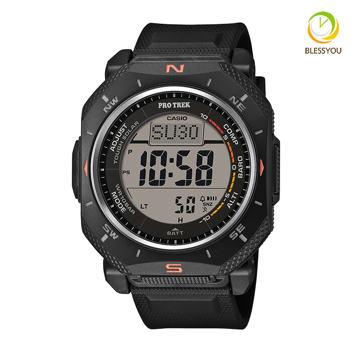 プロトレック メンズ カシオ 腕時計 トリプルセンサー タフソーラー CASIO PROTREK Climber Line PRG-69-1JF 27,0 2026年2月 デュラソフトバンド