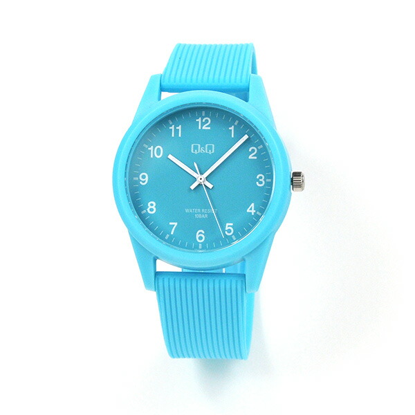 楽天市場 受験 用 時計 レディース シチズン Q Q 腕時計 アナログ 防水 ウレタンベルト Vs40 010 ミントグリーン ボーイズサイズ 10気圧防水 ネコポス配送 ペアウォッチ G Shock Blessyou