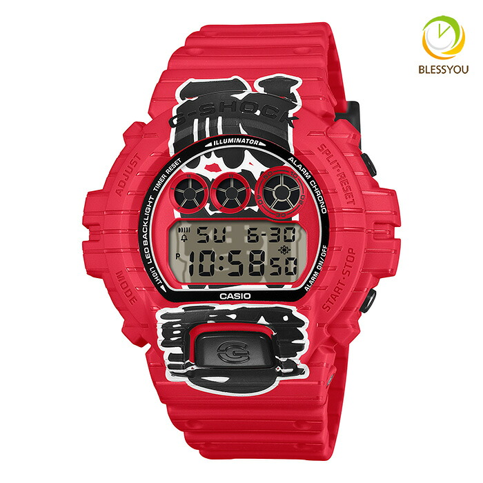 腕時計 メンズ カシオ Gショック デジタル ウレタンバンド CASIO G-SHOCK ジーショック 赤提灯-MADE IN JAPAN- DW-6900AKA-4JR 20,0 2026年4月 20気圧防水