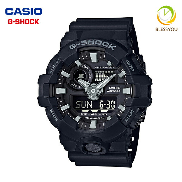 G-SHOCK Gショック 腕時計 メンズ CASIO カシオ GA-700 GA-700-1BJF (17.0) メンズウォッチ 14,5 旦那さん
