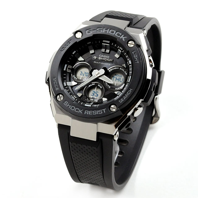 【楽天市場】G-SHOCK ジーショック Gショック ソーラー電波 腕時計 メンズ CASIO カシオ ベルト ジースチール GST-W300