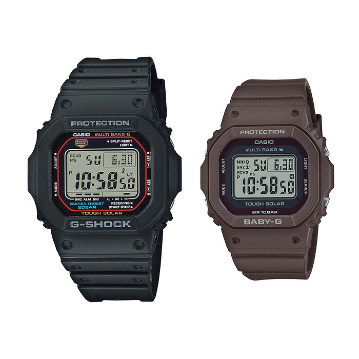 ペアウォッチ gショック g-shock 電波ソーラー baby-g ベビーg ジーショック デジタルペア G-shock & Baby-G GW-M5610U-1JF BGD-5650-5JF 40,0 メンズ レディース gショック ペアお揃い 贈り物 プレゼント 人気 ブラック ピンク|ペアウォッチ Gショック BLESSYOU