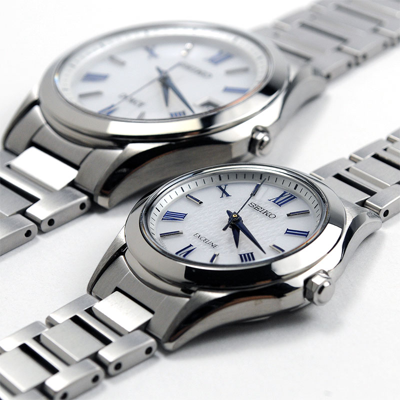 セイコーペア ソーラー 国内正規品 ペアボックス付 腕時計 防水 (SEIKO