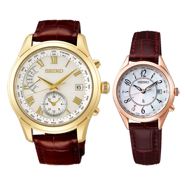 楽天市場 ペアウォッチ セイコー ブライツ ルキア レザーバンド ソーラー電波時計 Seiko Saga312 Ssqv078 1 0 ペア腕時計 皮革ベルト ペア カップル ウォッチ ブランド ギフト ペアウォッチ G Shock Blessyou
