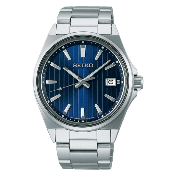 極美品　SEIKO　セイコー　ブルー　シルバー　クォーツ　電池式　腕時計　メンズ 楽天市場】日本製 SEIKO セイコーセレクション 電池式クォーツ
