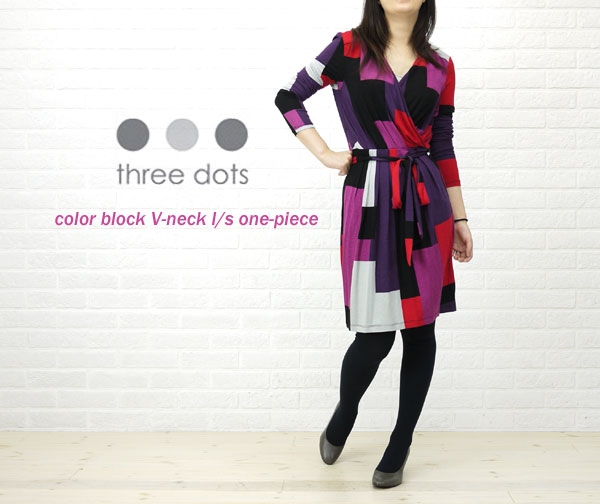 40 Off レーヨン Three 長袖 ポリウレタン ポリウレタン カシュクール風 国内正規品 レディース Dots レーヨン Three Rcp スリードッツ Dots Vネック ワンピース Dj5092y ワンピース チュニック 50 Last 1 Etre Par Bleu Comme