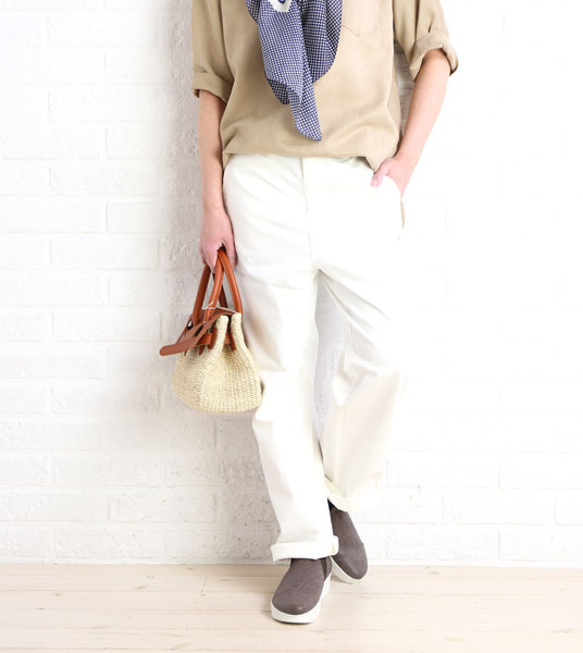 NIMES 【レディース】 きれいめ チノパンツ・NLG4102101-0091501 綿PEチノ スーパーSALE限定価格 【30%OFF】 9分丈 (ニーム)