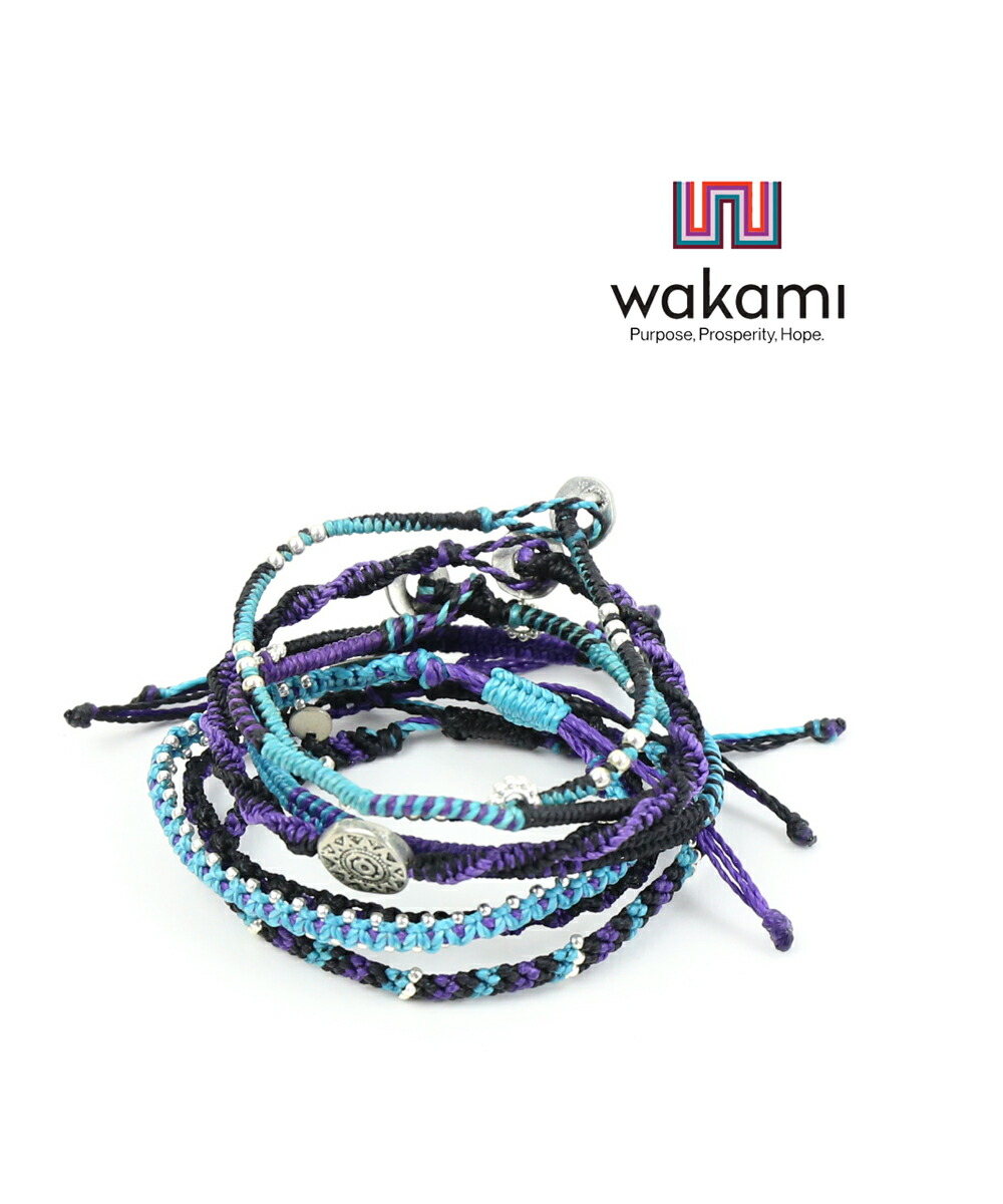 楽天市場 ワカミ Wakami ブレスレット 7本セット Earth Bracelet アースブレスレット 7ストランド Wa メール便可能商品 M便 4 5 メンズ レディース 1f W Etre Par Bleu Comme Bleu