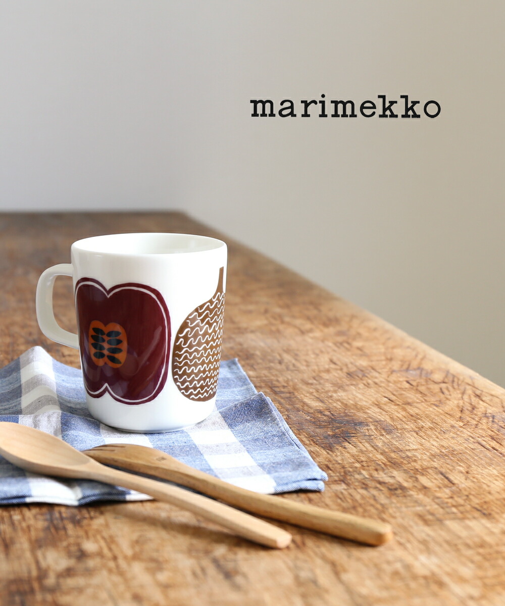 楽天市場 マリメッコ Marimekko コンポッティ柄 マグカップ コップ Kompotti Mug 2 5dl レディース 1f W Etre Par Bleu Comme Bleu