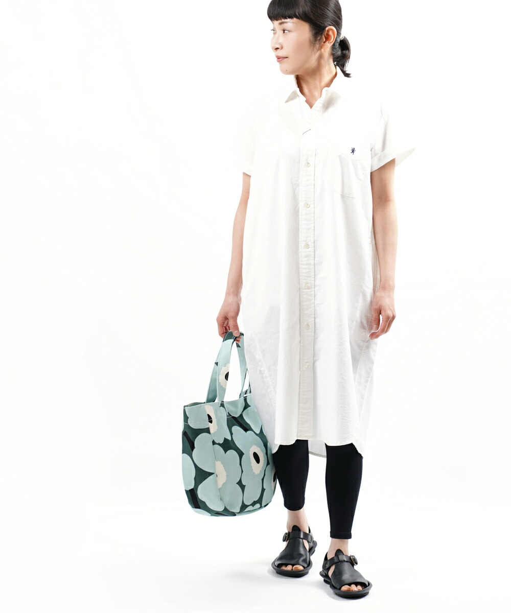 送料無料 Gymphlex シャツワンピース ジムフレックス 国内正規品 ジムフレックス Gymphlex コットンオックスフォード ワンピース 21年春夏新作 シャツ レディース Jp コットンオックスフォード 半袖 ワンピース シャツワンピース