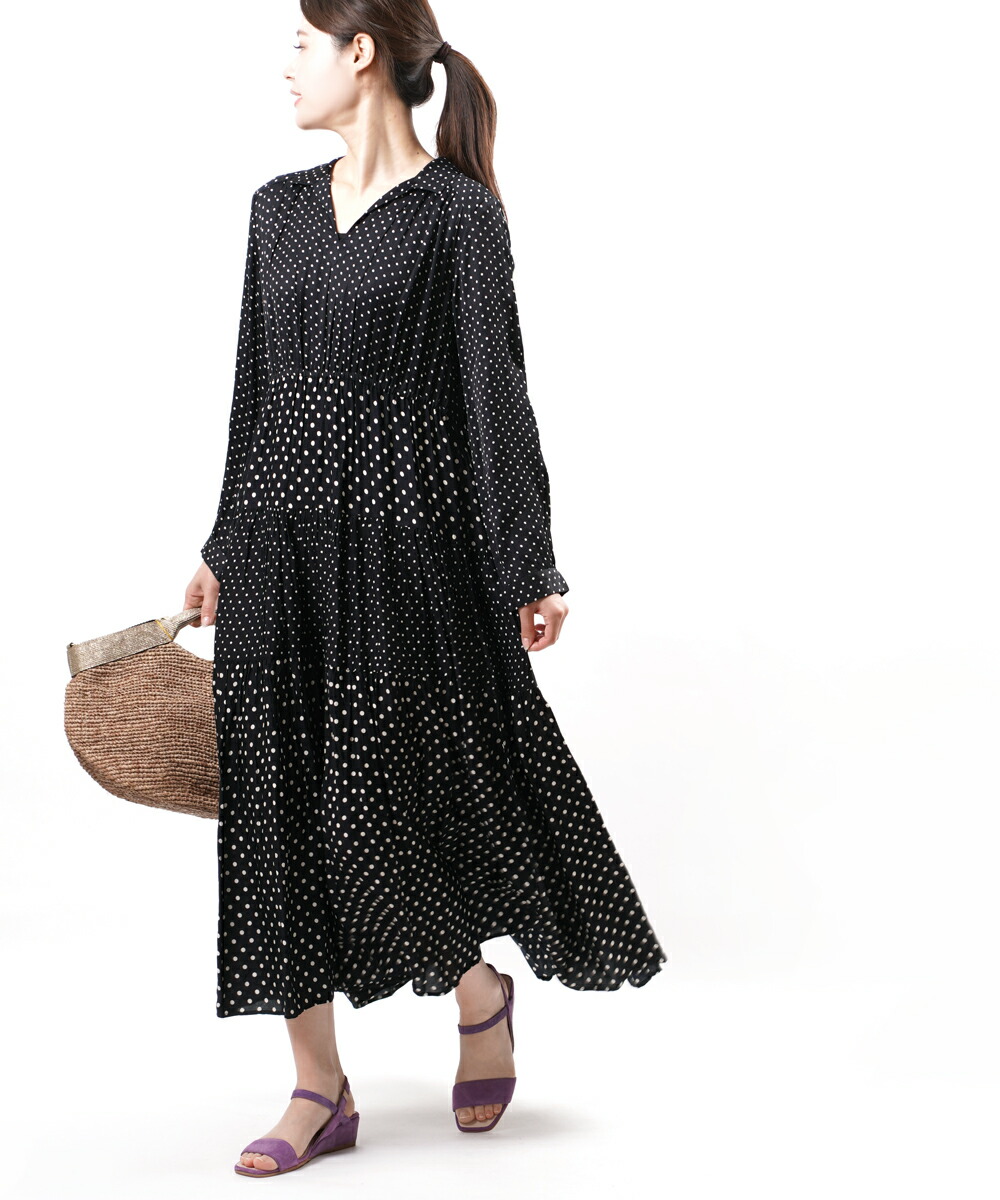 ヌキテパ 国内正規品 Satin Modal Satin Ne Ne Dot Dot Quittez Quittez ティアードワンピース Print ドットワンピース Dress 送料無料 ロングワンピース ドットワンピース モダールサテン Pas ロングワンピース Dot ティアードワンピース Modal 21年春夏 ヌキテパ 国内正規品 Satin Modal Satin Ne Ne Dot Dot Quittez Quittez ティアードワンピース Print ドットワンピース Dress 送料無料 ロングワンピース ドットワンピース モダールサテン Pas ロングワンピース Dot ティアードワンピース Modal 21年春夏