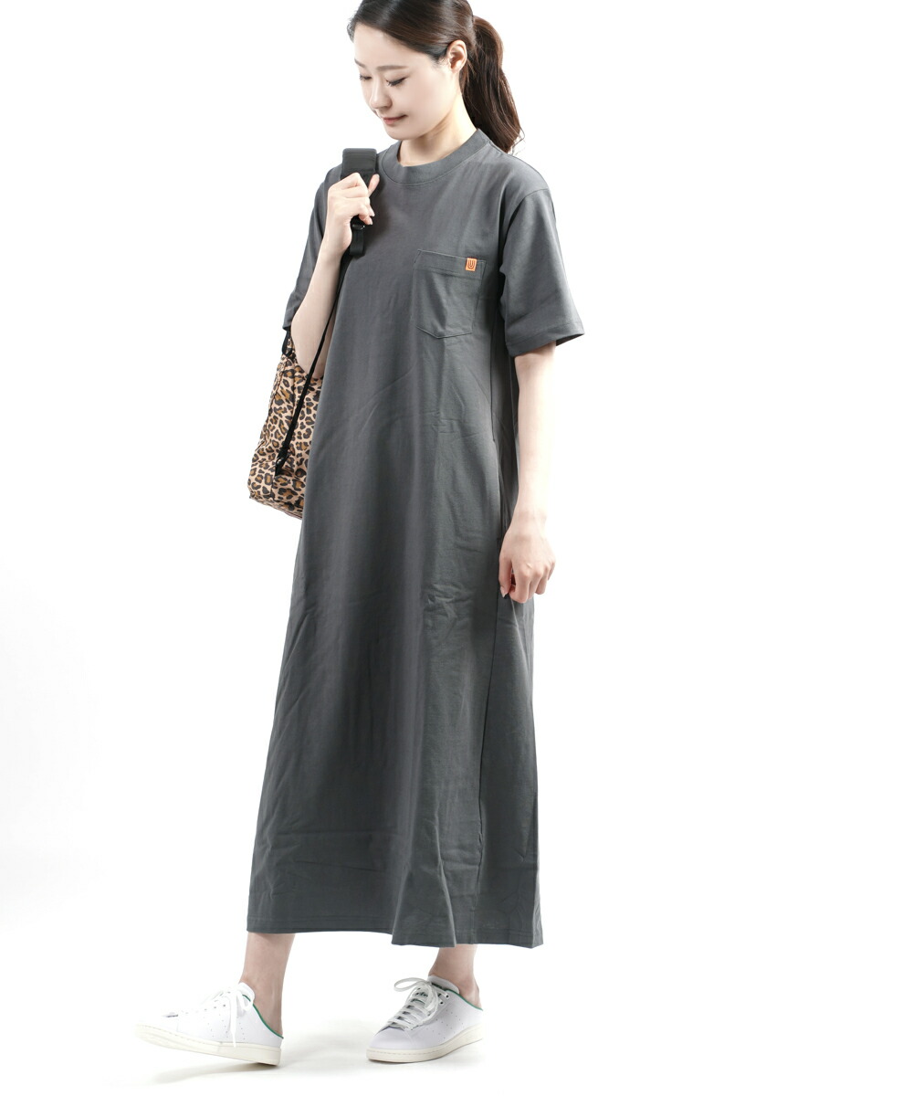 ロングワンピース カットソーワンピース 送料無料 カットソーワンピース ワンピース 21年春夏新作 ユニバーサルオーバーオール Cut Overall コットン Op Universal ユニバーサルオーバーオール Off 国内正規品 Overall コットン クルー