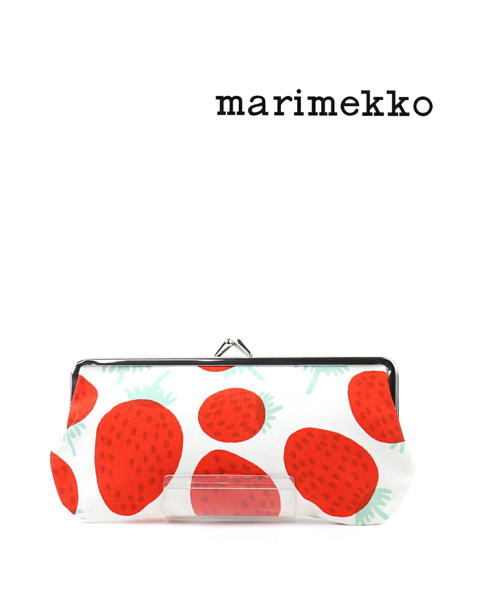 楽天市場】マリメッコ marimekko 日本限定 マンシッカ イチゴ柄 がま口 