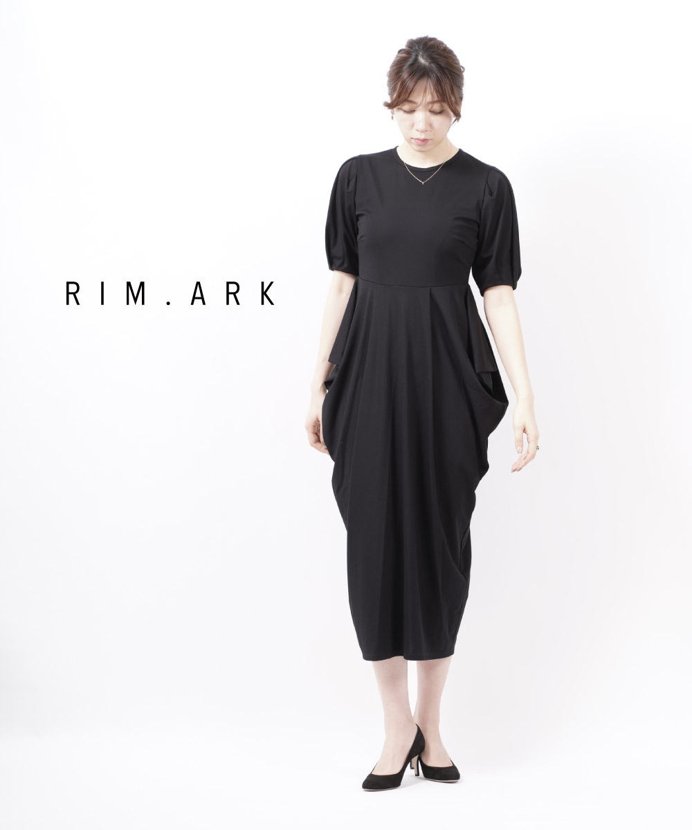 楽天市場 リムアーク Rim Ark ドレープワンピース ドレープカットドレス デザインワンピース Drape Cut Dress 460eas 0010 レディース クーポン対象外 Etre Par Bleu Comme Bleu