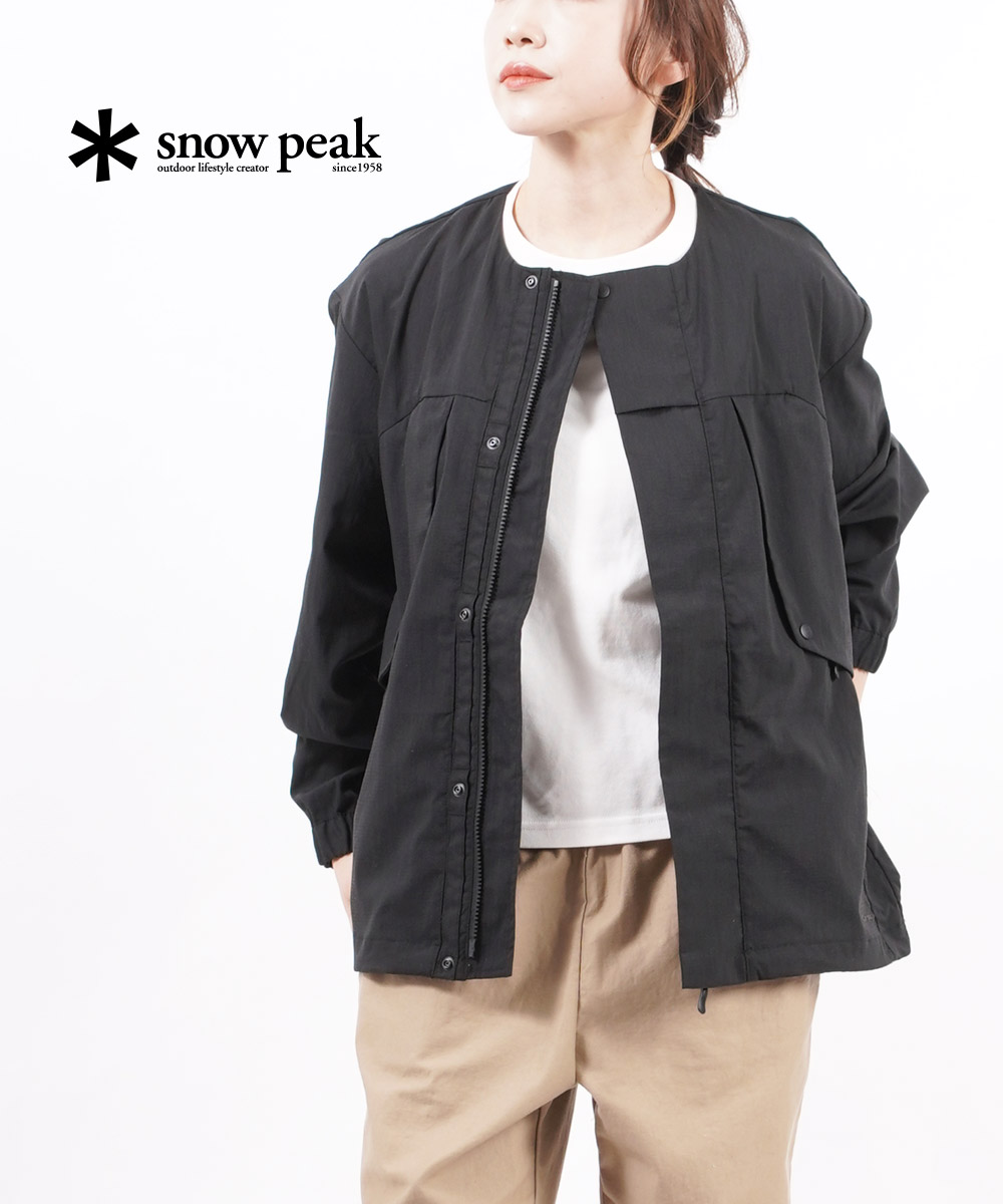 【40%OFF】スノーピーク Snow Peak 難燃素材 ストレッチ ノーカラージャケット ライトジャケット Strech FR Jacket・JK-22SU002-4622201(メンズ)(レディース)|etre!par bleu comme bleu