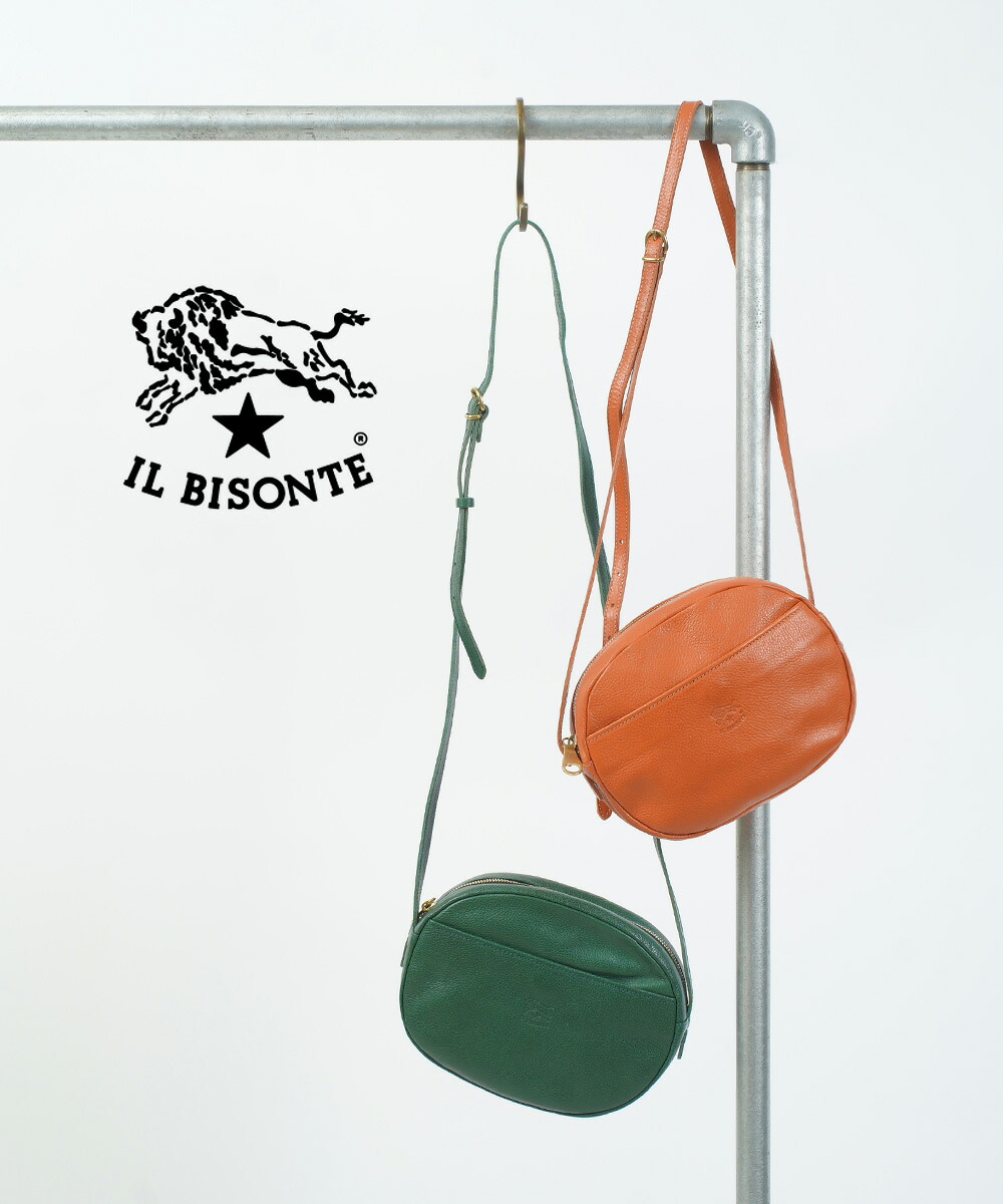 イルビゾンテ IL BISONTE ショルダー バッグ クロスボディバッグ 正規品 斜め掛け 肩掛け レザー 本革 牛革 小さめ ギフト おしゃれ・54212305211-0062102(レディース)(2F)|etre!par bleu comme bleu