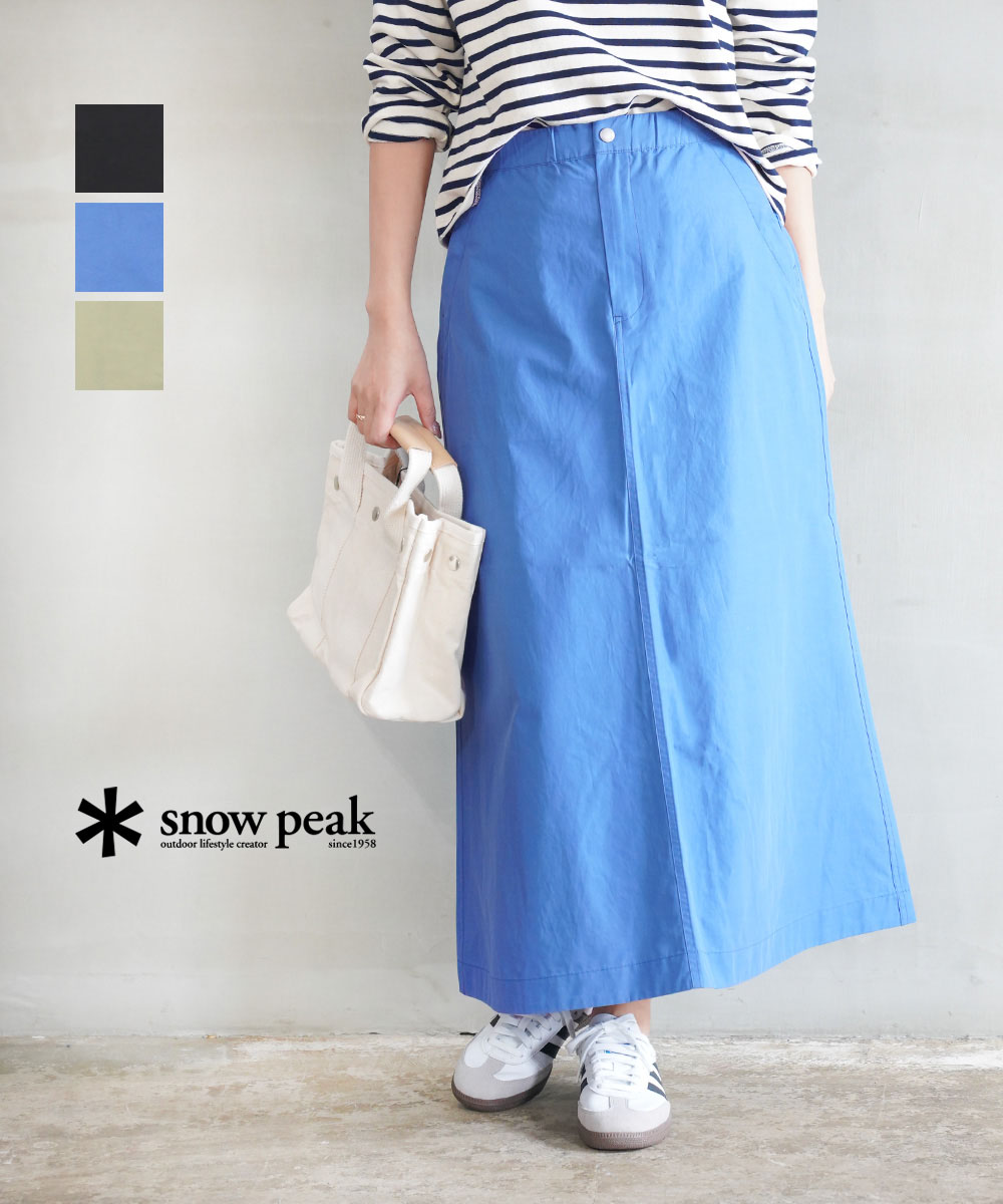 【40%OFF】【LINEクーポン有】スノーピーク Snow Peak スカート ロングスカート Aライン ロング フレア 撥水加工 楽ちん カジュアル アウトドア・SK-25SW1011-4622501(レディース)｜etre！par bleu comme bleu