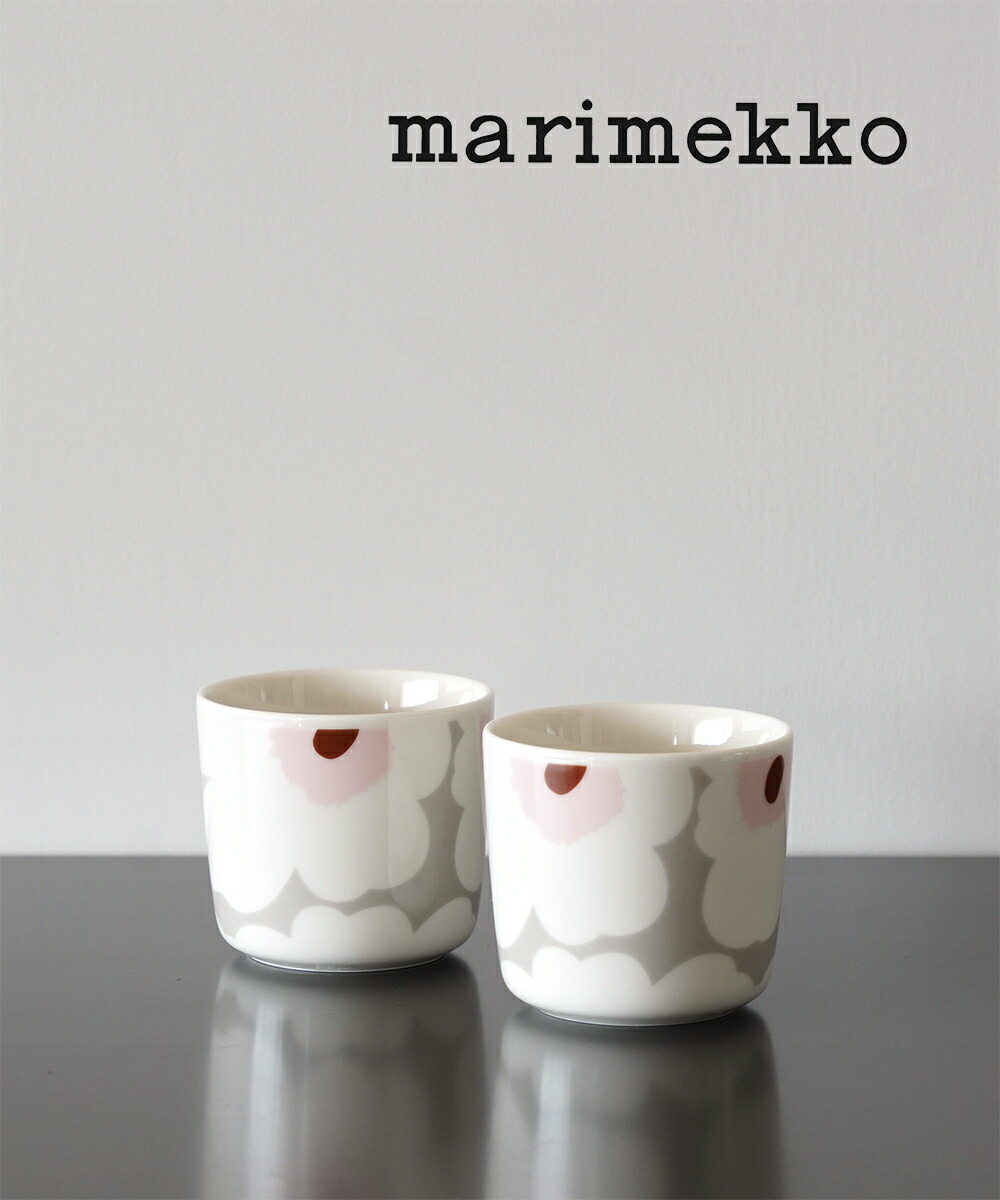marimekko - 未使用 マリメッコ マンシッカヴォレット コーヒーカップ 2個セット マリメッコ marimekko ＜Mansikka＞コーヒーカップ2個セット