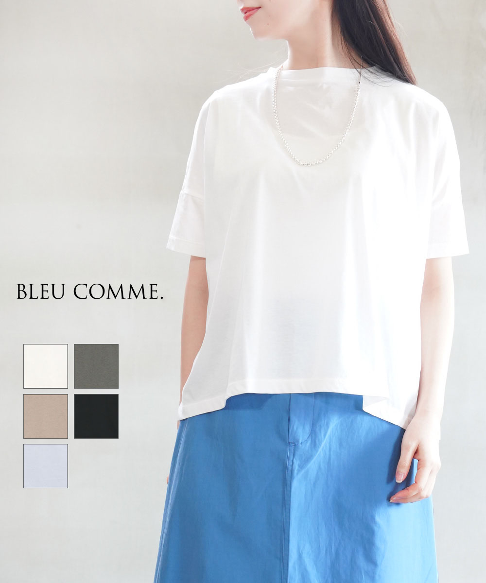 ブルーコム ロゴTシャツ BLEU COMME. 2025春夏新作 レディース 国内正規品 メール便可能5 A.P.C. アーペーセー レディース Tシャツ ワンポイントロゴ