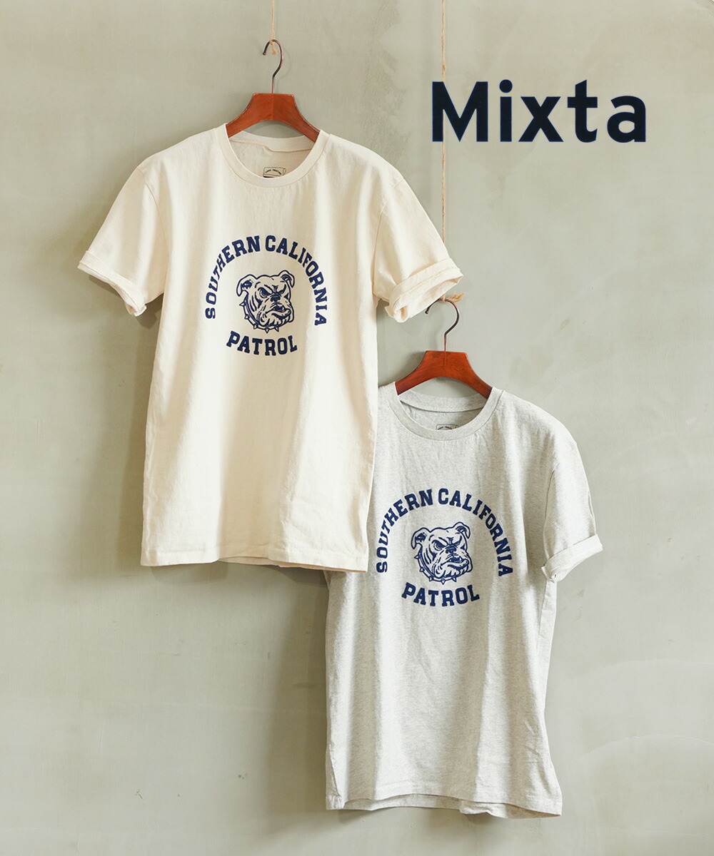 【新品】ジャーナルスタンダード別注コラボMixta ヴィンテージ半袖Tシャツ 別注》【MIXTA/ミクスタ】CALIFORNIA CREW T－SHIRTS：Tシャツ