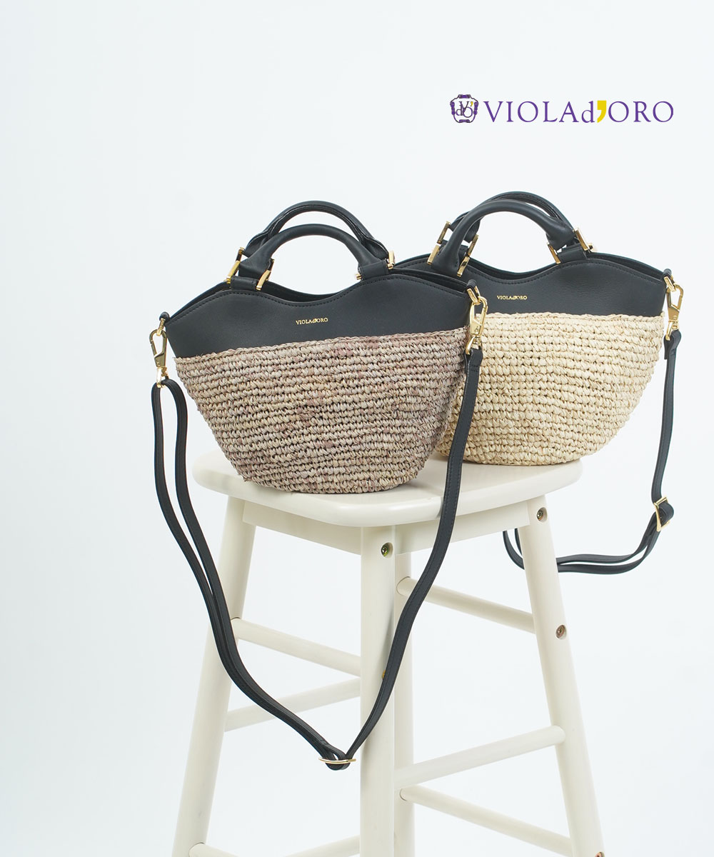 楽天市場】ヴィオラドーロ VIOLAd'ORO バッグ かごバッグ かご カゴ