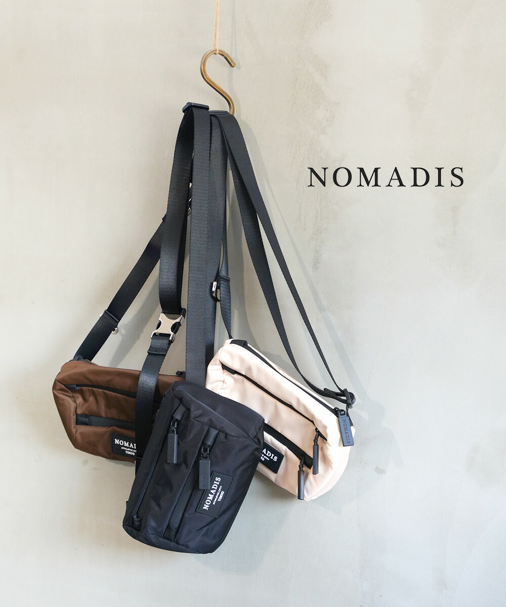 ノマディス　ショルダーバッグ　グレー NOMADIS(ノマディス)｜CYCLE MESH ショルダーバッグ/ブラック の