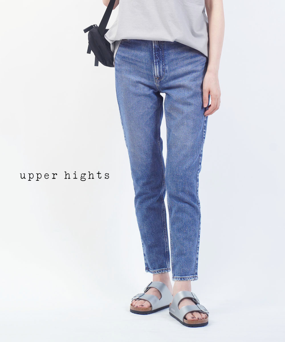 【40%OFF】【LINEクーポン有】アッパーハイツ upper hights デニムパンツ デニム パンツ ジーンズ スリム テーパード 9分丈 ハイウエスト・138200102-2942202(レディース)|etre!par bleu comme bleu