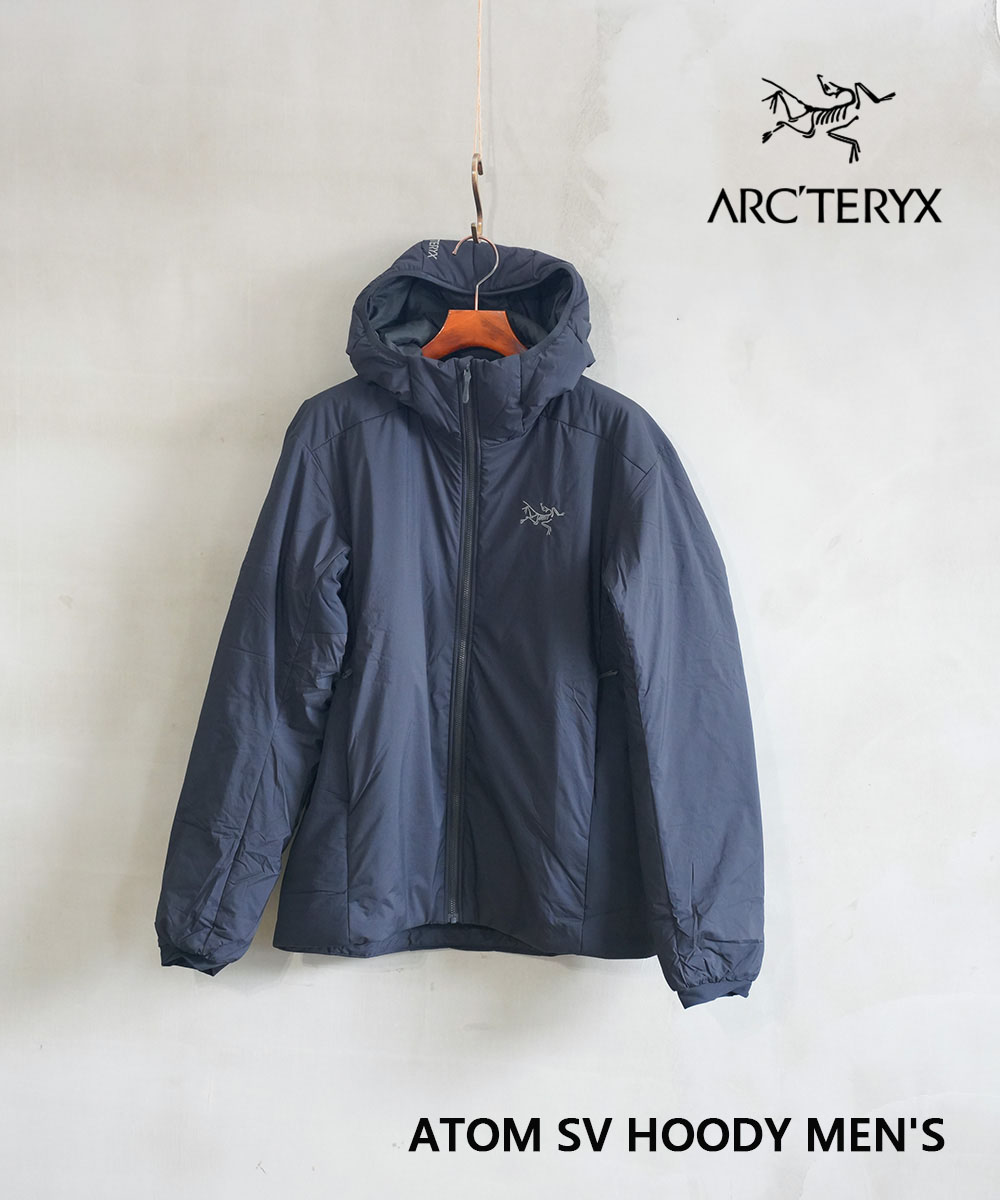 ARC'TERYX フード付きダウンジャケット M 青 ARC'TERYX フード付きダウンジャケット M 青 大きいサイズ